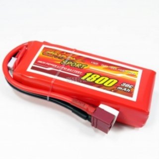 11.1V 3S 1800mAh 30C LiPO Battery T plug