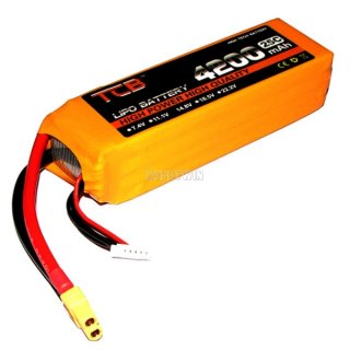 14.8V 4S 4200mAh 25C LiPO Battery XT60 plug