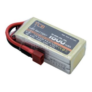18.5V 5S 1500mAh 25C LiPO Battery T Plug