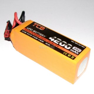 22.2V 6S 4200mAh 35C LiPO Battery T-plug