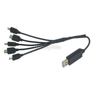3.7V 5 In 1 USB Charger Cable Android Plug