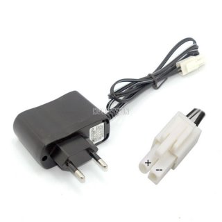 4.8V 250mA EU Charger EL-2P male plug Positive to Round