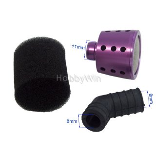 Purple Aluminum Tapered Air Filte for 1 /10 RC Car