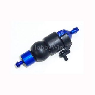 Navy Blue Aluminum 1/8 Fuel Filter +Rubber Pump