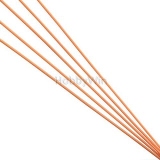 Fluorescent Orange Antenna Pipe 3.15x1.7x380mm 5PCS
