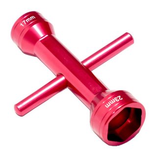 Red Two- way Hex Wrench 17mm /23mm