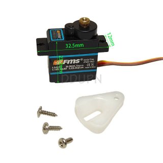 FMS SER012 9g Metal gear Digital 54 degree Servo 270mm Wire