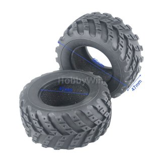 HBX part 12057 Off -Road Tires with Inserted Sponge 2P