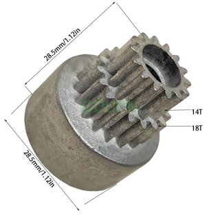 HBX part 3378 -T11 Clutch Bell (twin gears) upgrade parts