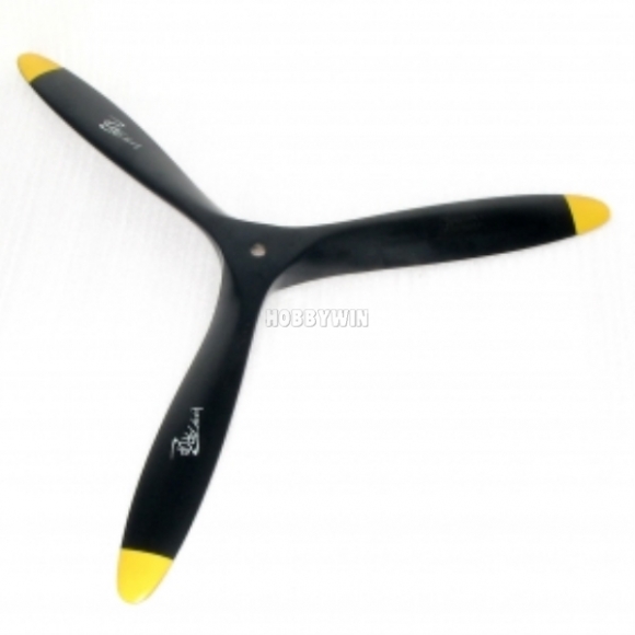 3 Bladed 10x7 Engine Wood Propeller black