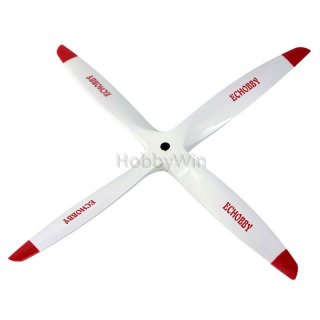 4 Bladed 13x6 Wood Propeller Fuel Power White