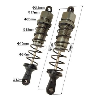 SST part 109003 Titanium Aluminum Shock Absorber 2P