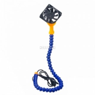 Blue /Orange Soldering Flexible Arm With USB Fan