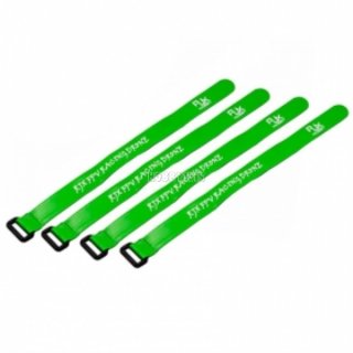 Non-Slip Silicone Battery Strap 300x20mm Green 4pcs