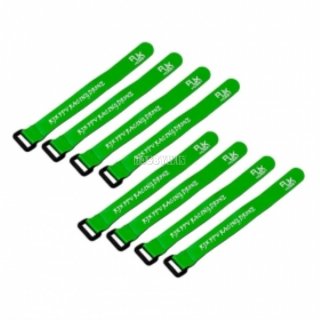 Non-Slip Silicone Battery Strap 200x20mm Green 8pcs
