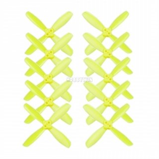 2535 Propeller 2.5 Inch 4 Blade Yellow 5 Pairs ccw & cw