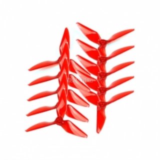 5051 CCW CW 3 Blades Propeller Transparent Red 5 Pairs