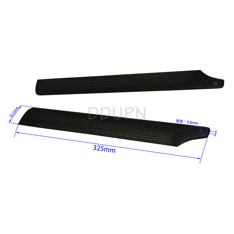 325mm Carbon Main Blades Black 325mm Carbon Main Blades Black