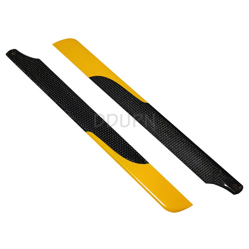 325mm Carbon Main Blades Black +Yellow