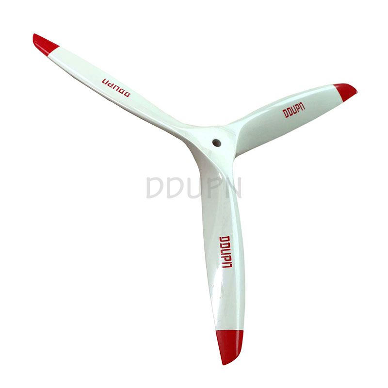3 Blades 19x6 Engine Power Wood Propeller White 10mm Puller