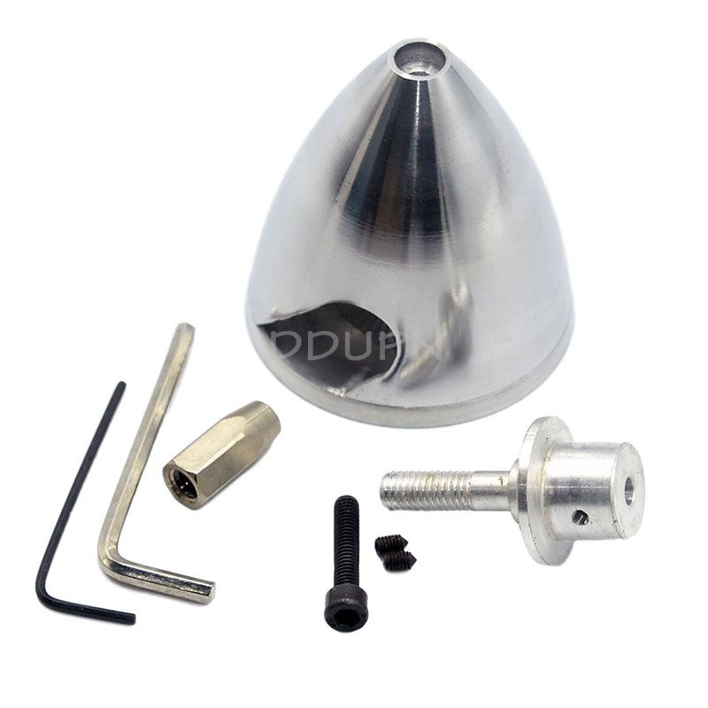 2 Bladed 2.5in /64mm Aluminum Spinner for 5mm shaft motor